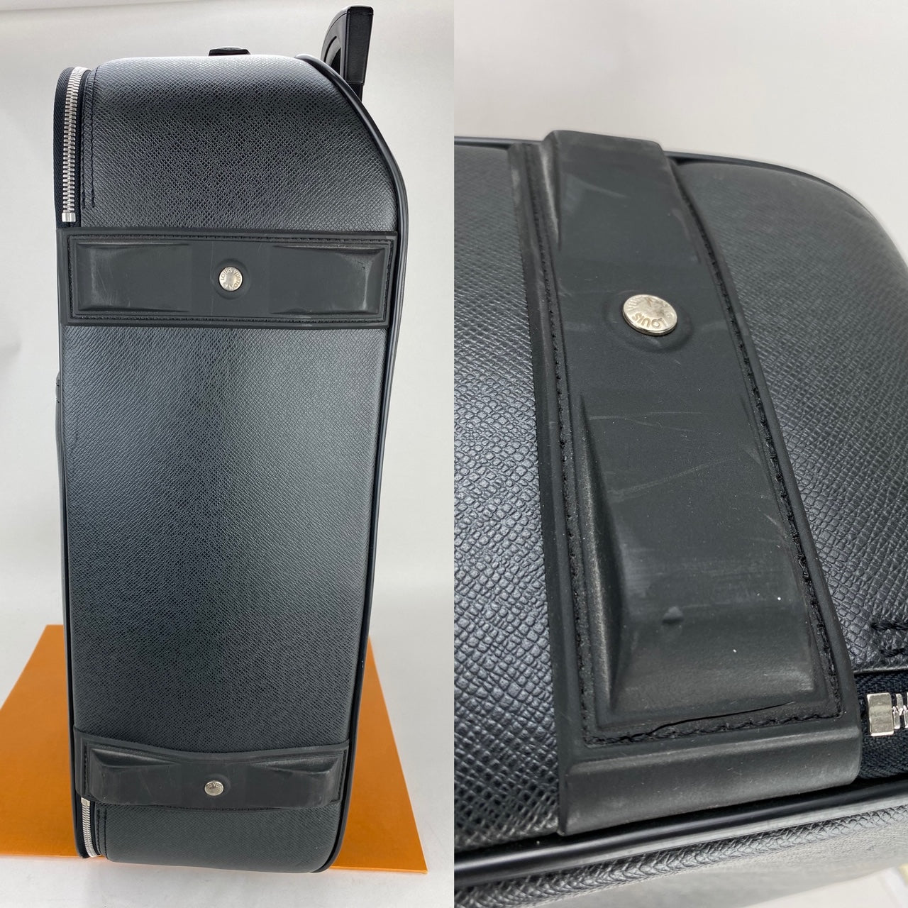 Louis Vuitton Pegase 60 Ardoise Taiga Rolling suitcase carry on Luggage pre owned