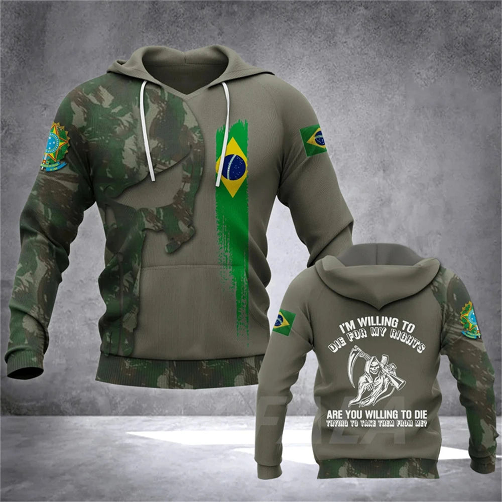 Veteran Military Pullover 3DPrint Hoodies Patriot
