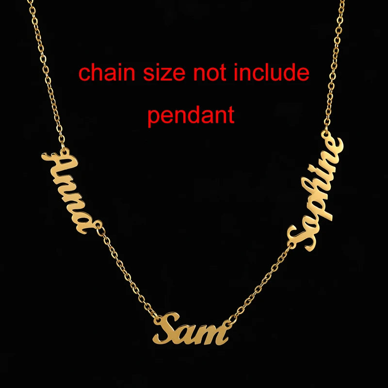 Custom Personalized Gold Name Necklace Gifts Made to Order