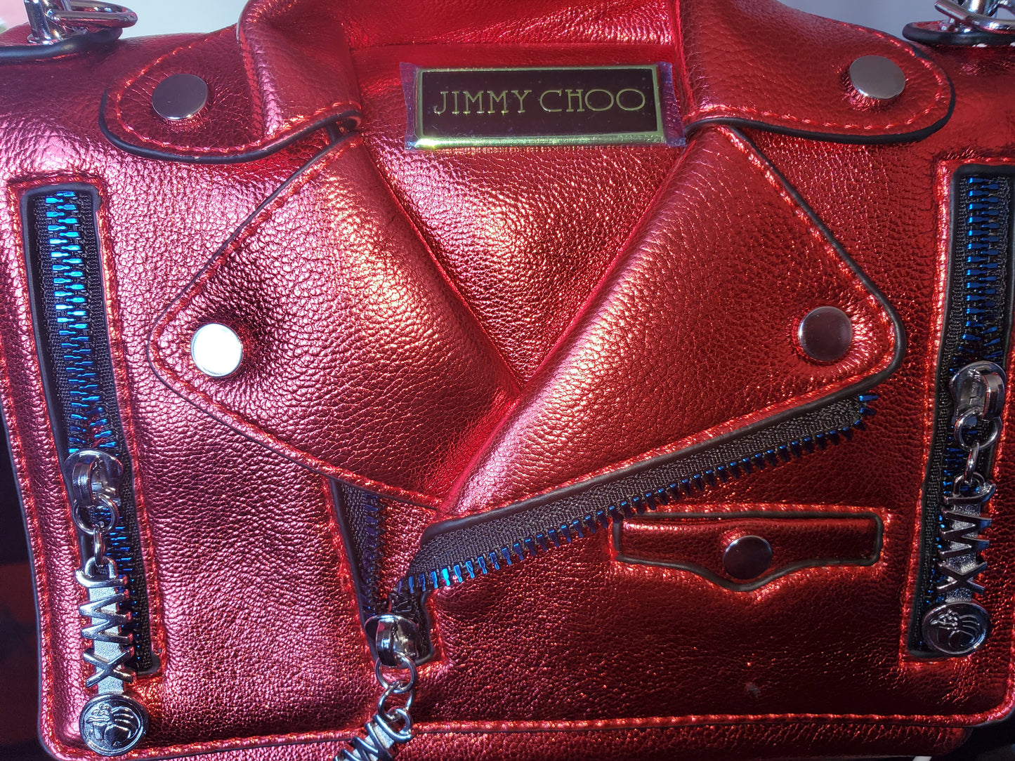 Leather Luxury Motorcycle Style Purse