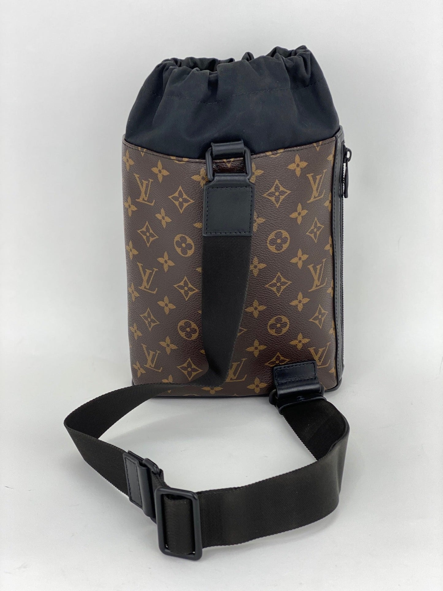 LOUIS VUITTON Monogram Men's Chalk Sling bag Nap Sac Shoulder Bag Backpack