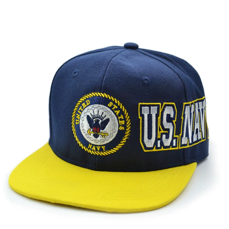 Blue and Gold US Navy baseball cap