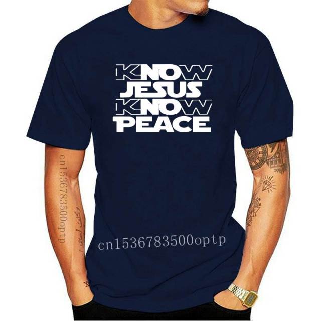 Know Jesus Know Peace Know Crew Neck Comfortable T shirt