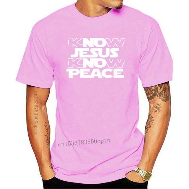 Know Jesus Know Peace Know Crew Neck Comfortable T shirt