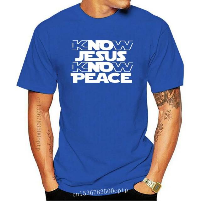 Know Jesus Know Peace Know Crew Neck Comfortable T shirt