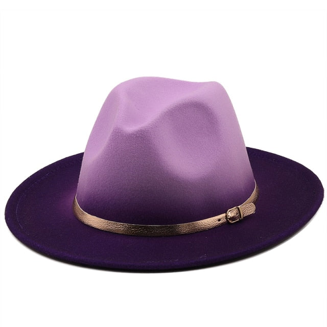 Purple Ombre Fedora